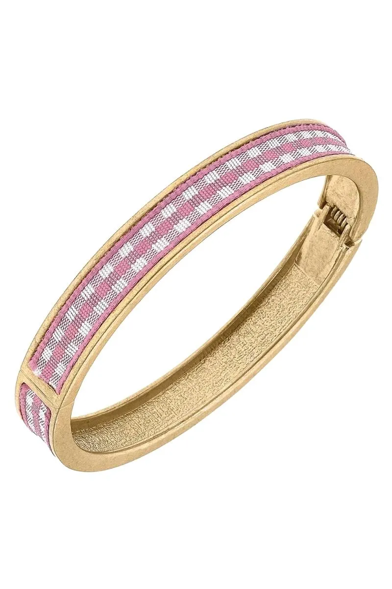Makenzie Gingham Hinge Bangle