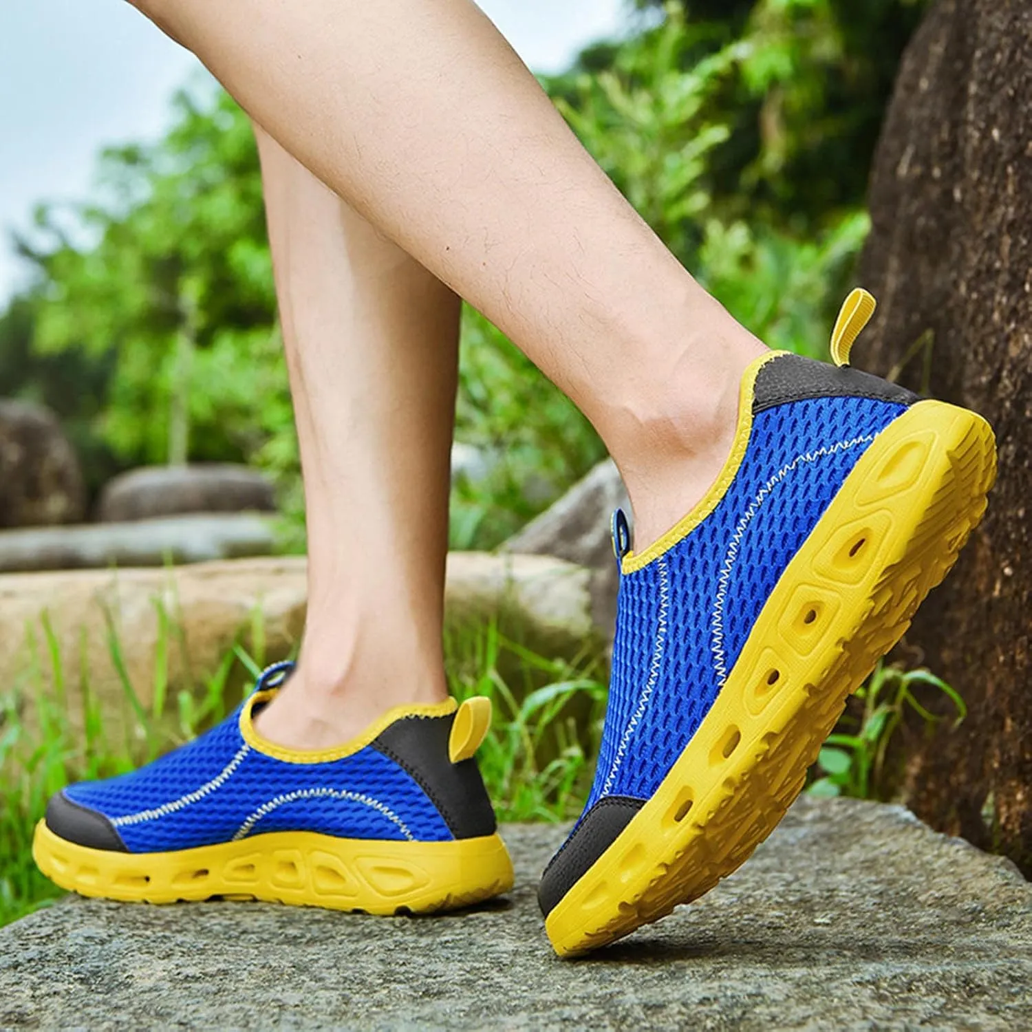 Men's Casual Sneakers Mens Running Shoes Comfortable Tennis Sneakers Walking Slip on Athletic Breathable Sport Shoe