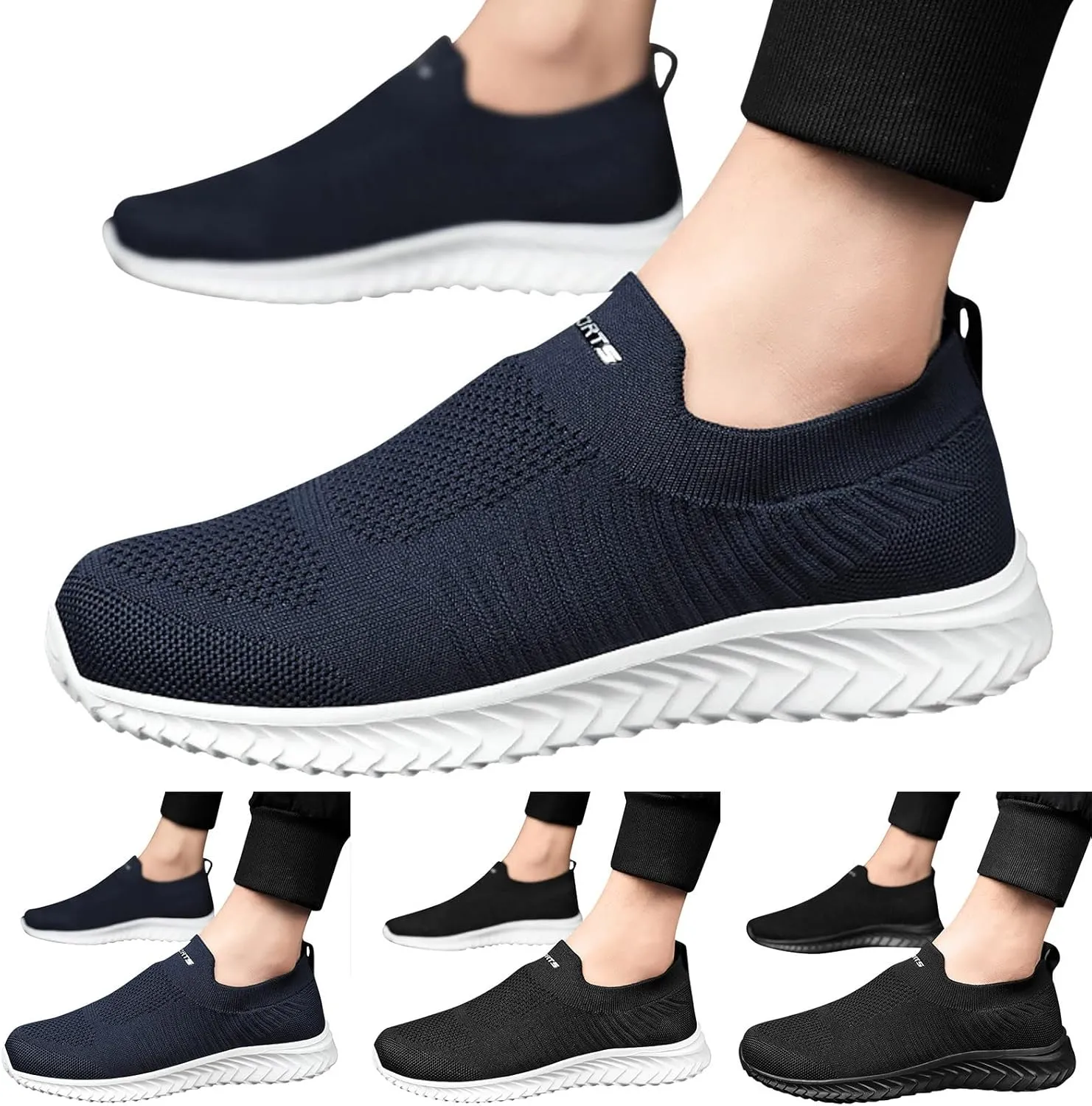 Men's Fashion Sneakers Mens Tennis Shoes Slip on Shoe for Men Shoe for Men Running Trail Casual Sneaker