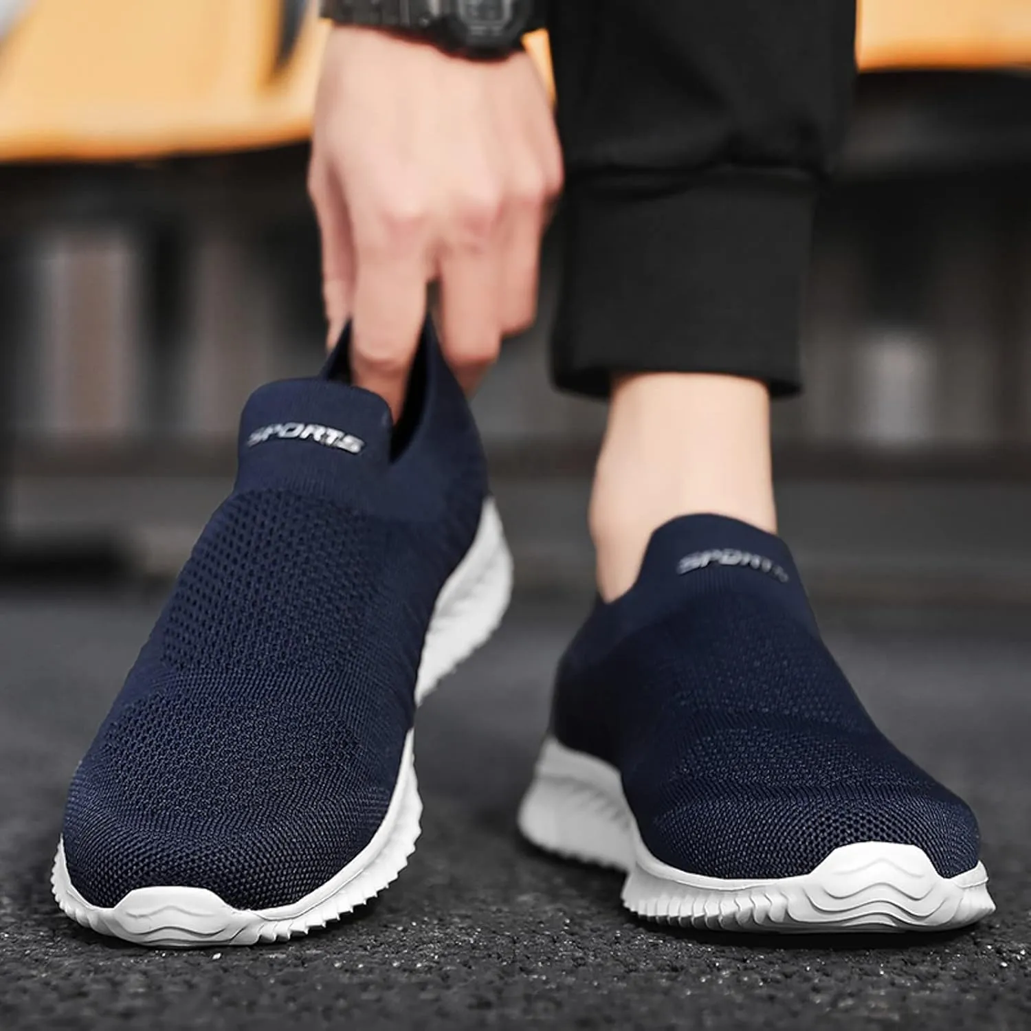 Men's Fashion Sneakers Mens Tennis Shoes Slip on Shoe for Men Shoe for Men Running Trail Casual Sneaker