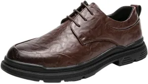 Men's Genuine Leather Oxford Dress Shoes, Fashion Brogue Formal Shoes, Business & Conference Shoes for Work, Comfortable Banquet Shoes for Men