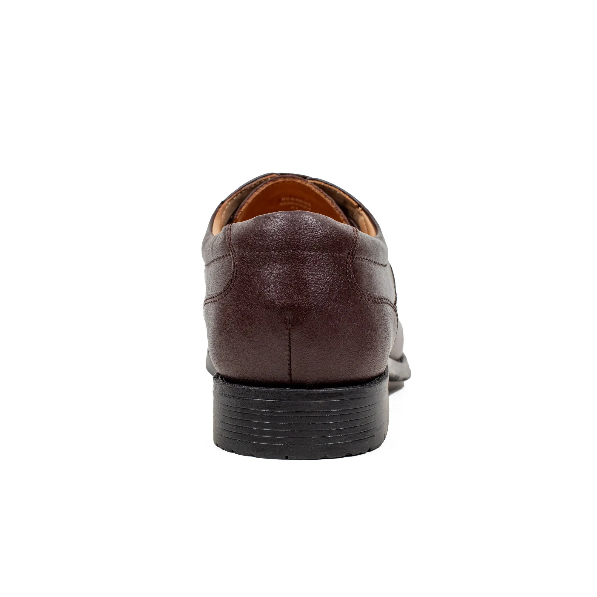 Men's Premium Brown Leather Formal Oxford Shoes | Vibrant® Classic Cap-Toe Design