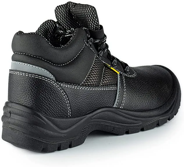 Mens Safety Boots Steel Toe Cap Work Footwear | Black Hammer 1471
