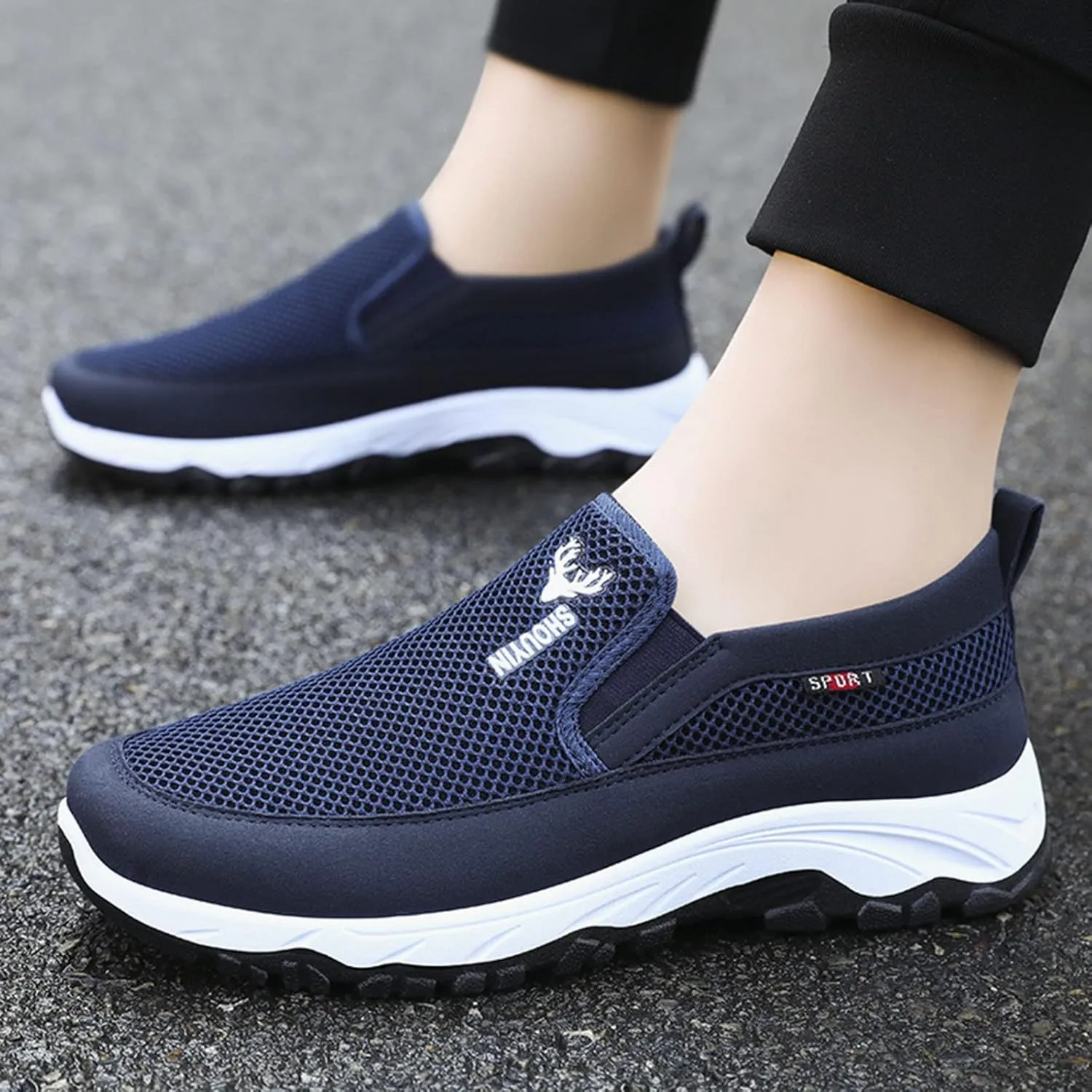 Mens Slip on Shoes Mens Athletic Shoes Walking Shoe for Men Sneaker for Men Casual Athletic Gym Sneaker