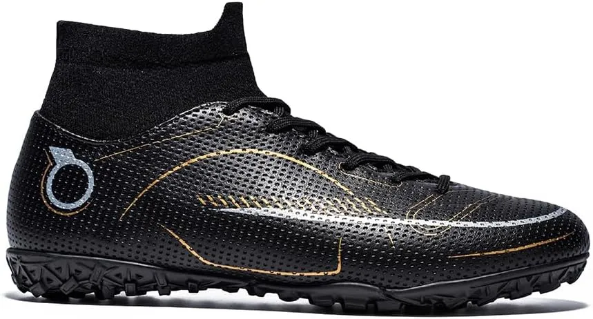 Mens Soccer Boots Professional High-Top Football Shoes Outdoor Indoor Comfortable Athletic Sneaker