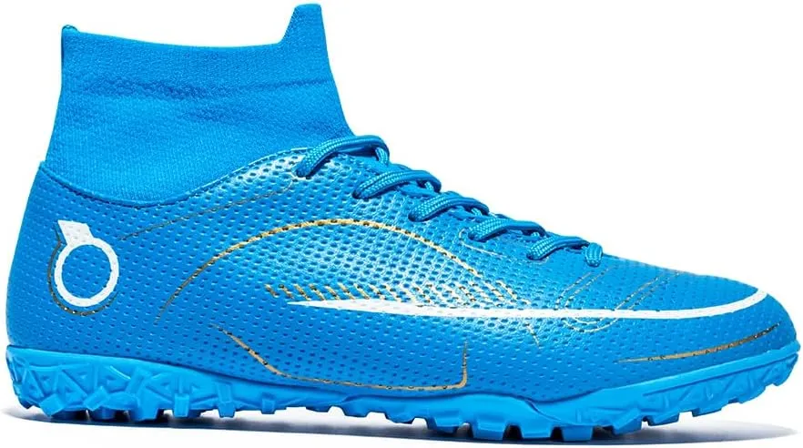 Mens Soccer Boots Professional High-Top Football Shoes Outdoor Indoor Comfortable Athletic Sneaker