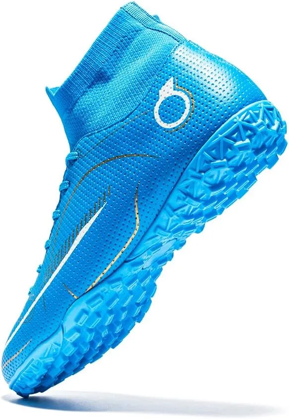Mens Soccer Boots Professional High-Top Football Shoes Outdoor Indoor Comfortable Athletic Sneaker