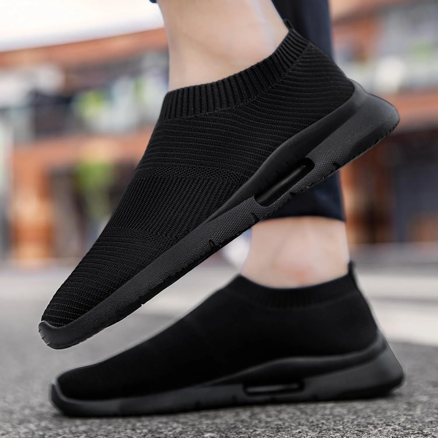Mens Womens Slip On Shoes Unisex Walking Sneakers Running Workout Gym Tennis Lightweight Casual Laceless Shoes