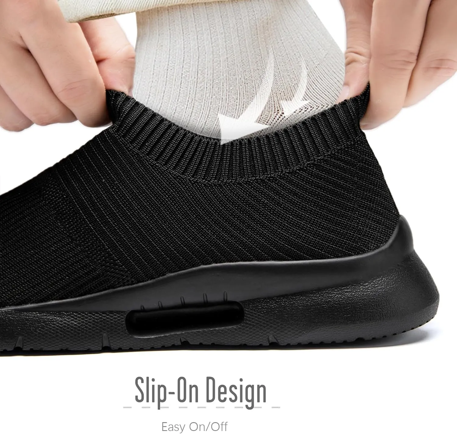 Mens Womens Slip On Shoes Unisex Walking Sneakers Running Workout Gym Tennis Lightweight Casual Laceless Shoes