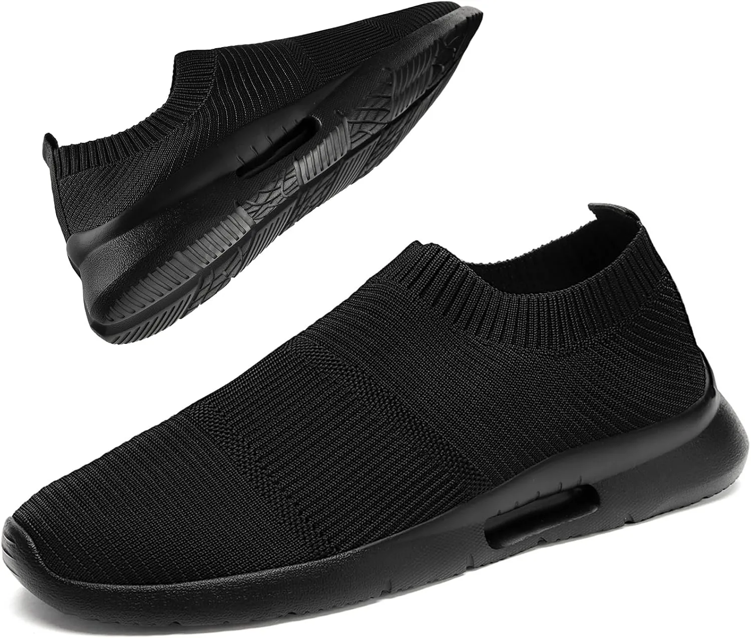 Mens Womens Slip On Shoes Unisex Walking Sneakers Running Workout Gym Tennis Lightweight Casual Laceless Shoes