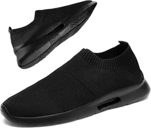 Mens Womens Slip On Shoes Unisex Walking Sneakers Running Workout Gym Tennis Lightweight Casual Laceless Shoes
