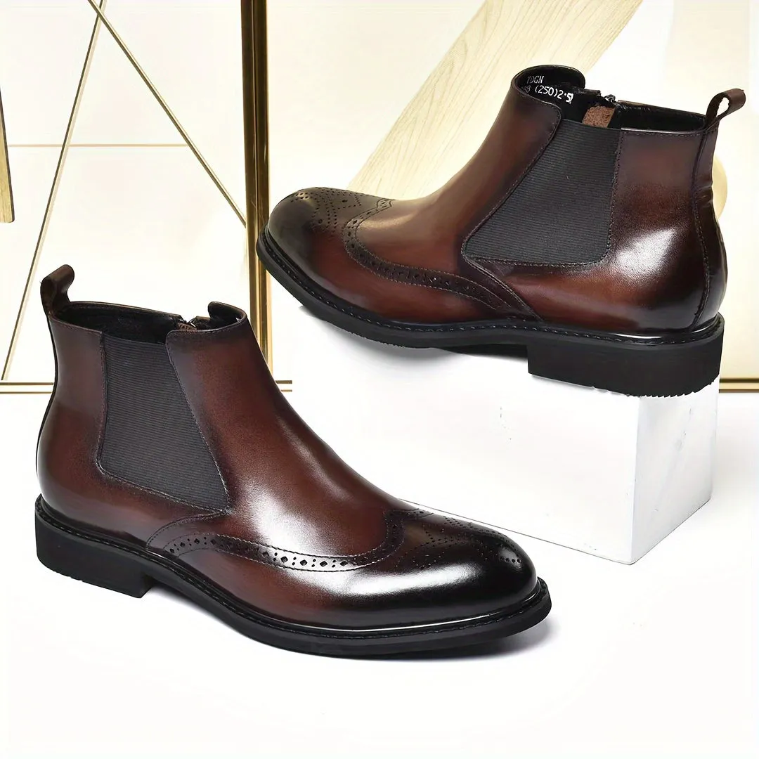 Plus Size Mens WaterResistant Chelsea Boots
