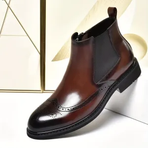 Plus Size Mens WaterResistant Chelsea Boots