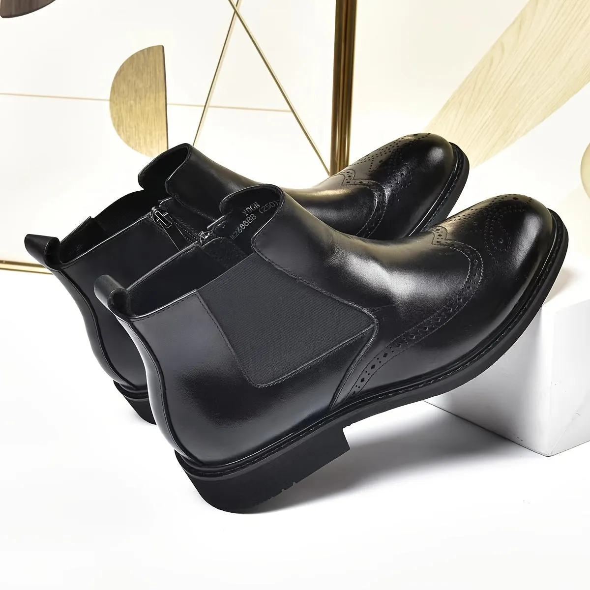 Plus Size Mens WaterResistant Chelsea Boots