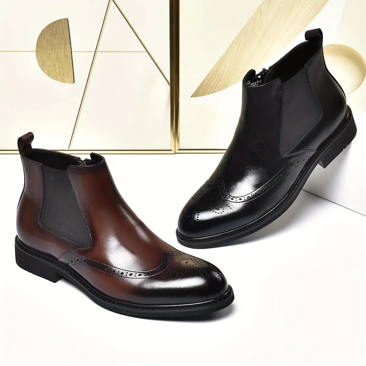 Plus Size Mens WaterResistant Chelsea Boots