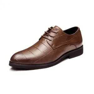 Premium Derby Shoes NonSlip Comfortable with Stylish Plain Toe
