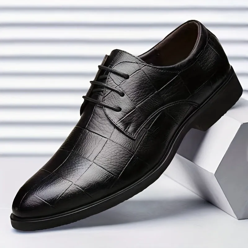 Premium Derby Shoes NonSlip Comfortable with Stylish Plain Toe