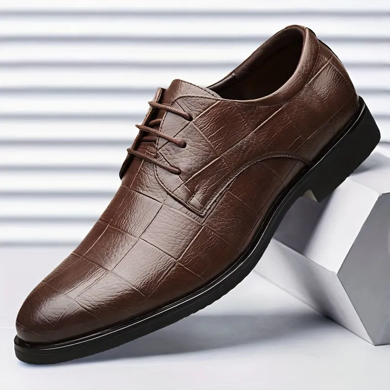 Premium Derby Shoes NonSlip Comfortable with Stylish Plain Toe