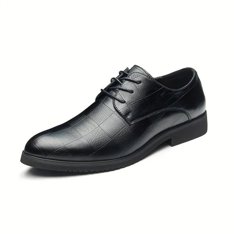 Premium Derby Shoes NonSlip Comfortable with Stylish Plain Toe