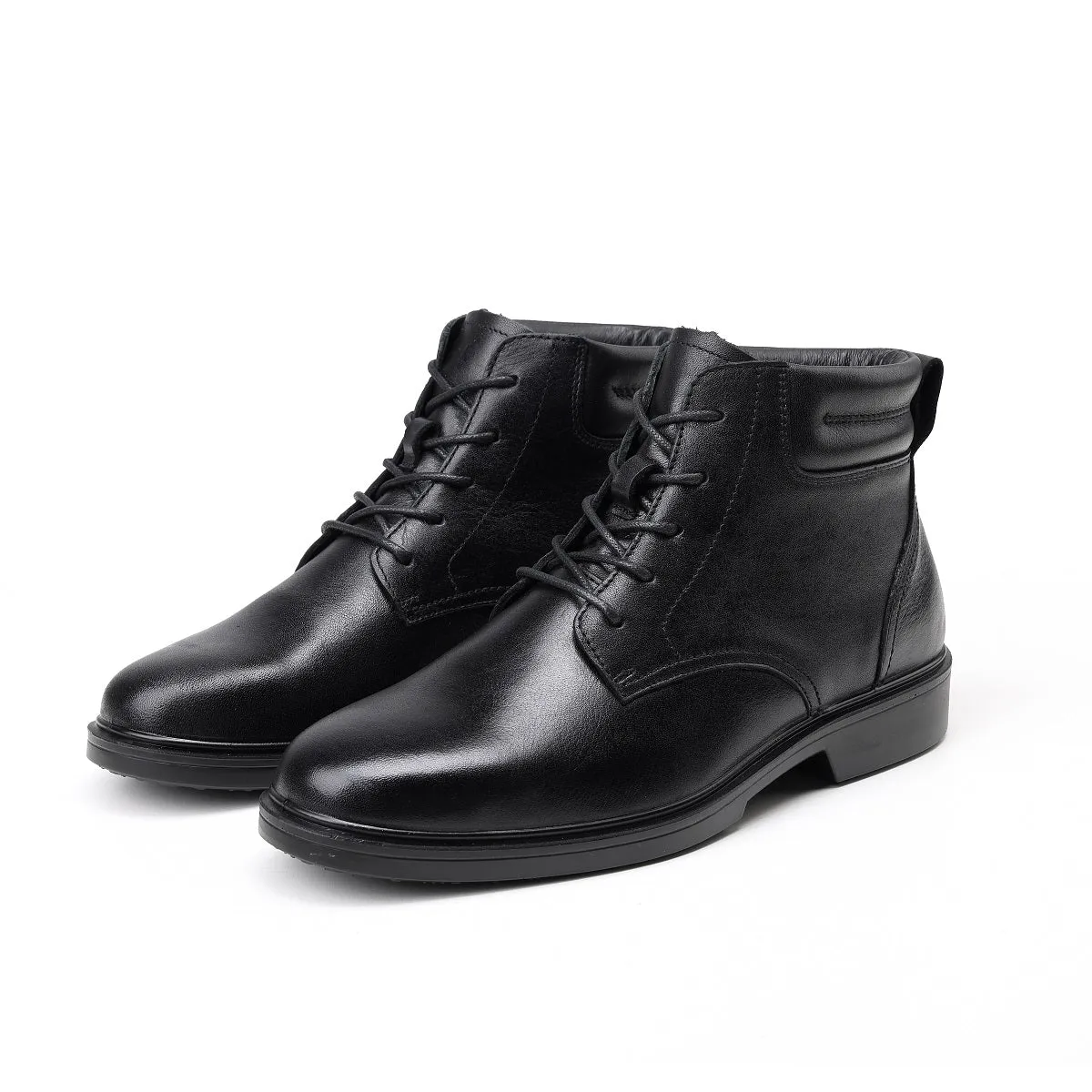 RV4102 Men's 6" Soft Toe Oxford Boots Lace up Black color Business Wedding Party Shoes