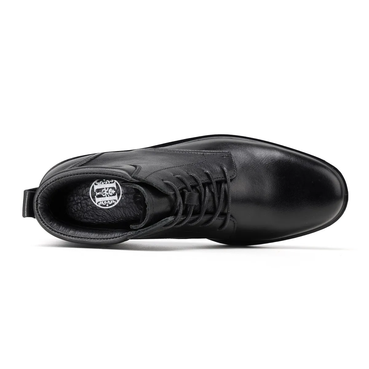RV4102 Men's 6" Soft Toe Oxford Boots Lace up Black color Business Wedding Party Shoes