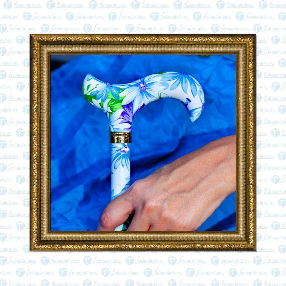 Scratch & Dent Heavenly Gardens Designer Derby Adjustable Cane V1676