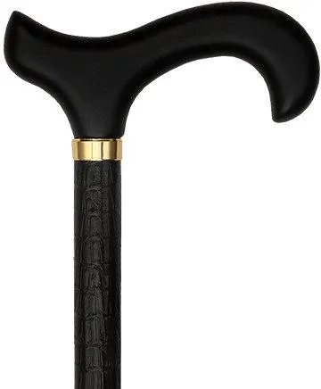 Scratch and Dent Faux Leather-Wrapped Adjustable Cane V2242