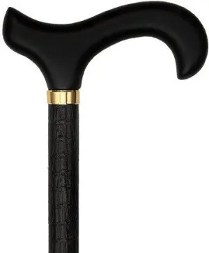 Scratch and Dent Faux Leather-Wrapped Adjustable Cane V2242