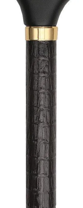 Scratch and Dent Faux Leather-Wrapped Adjustable Cane V2242