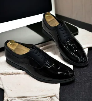 Shiny Oxford Lace-up Shoes Formal Style from Business to Black-Tie