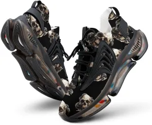 Skull Snake Men's Tennis Shoes Fashion Athletic Sneakers for Sport Walking Running Workout