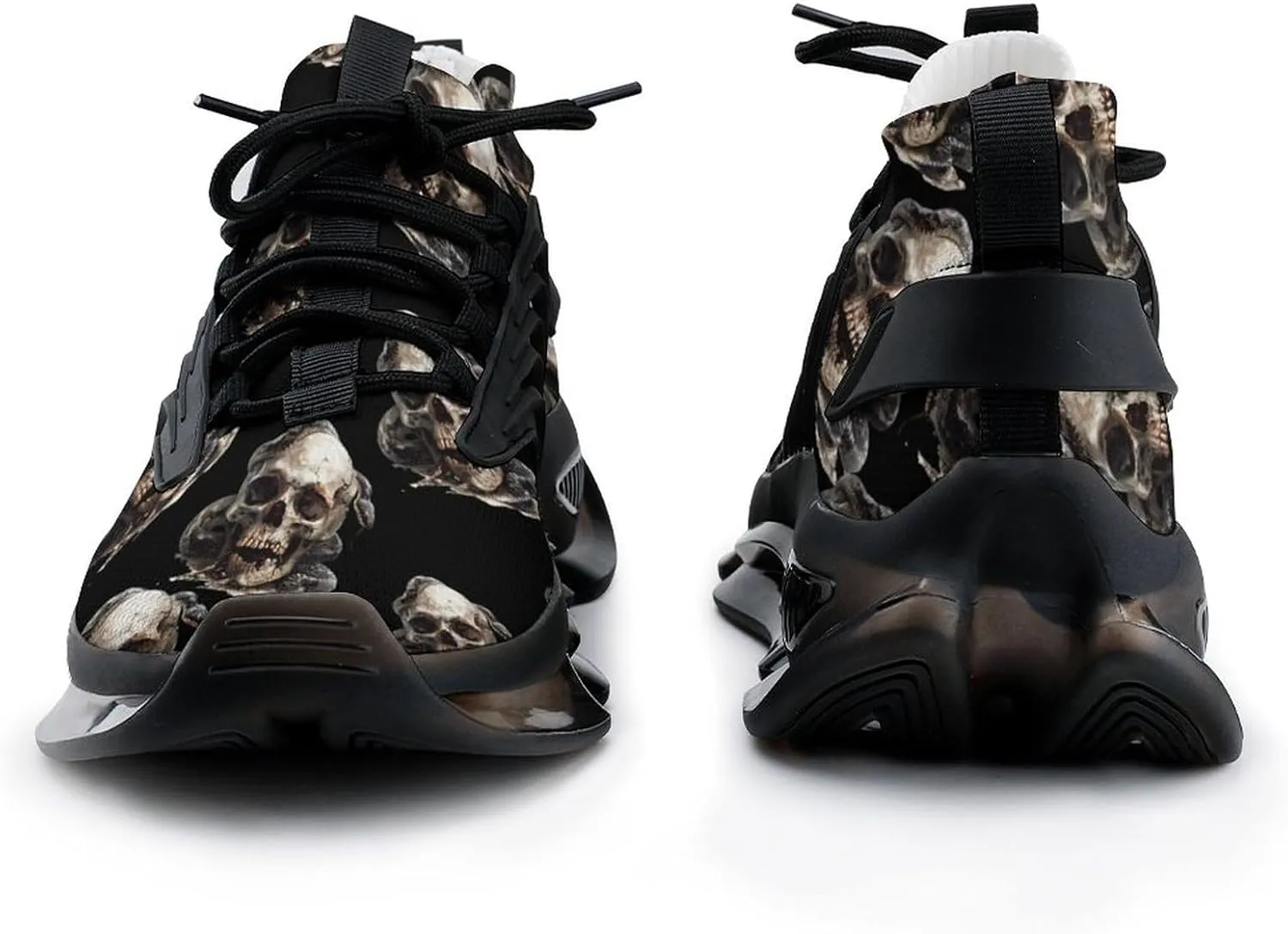 Skull Snake Men's Tennis Shoes Fashion Athletic Sneakers for Sport Walking Running Workout