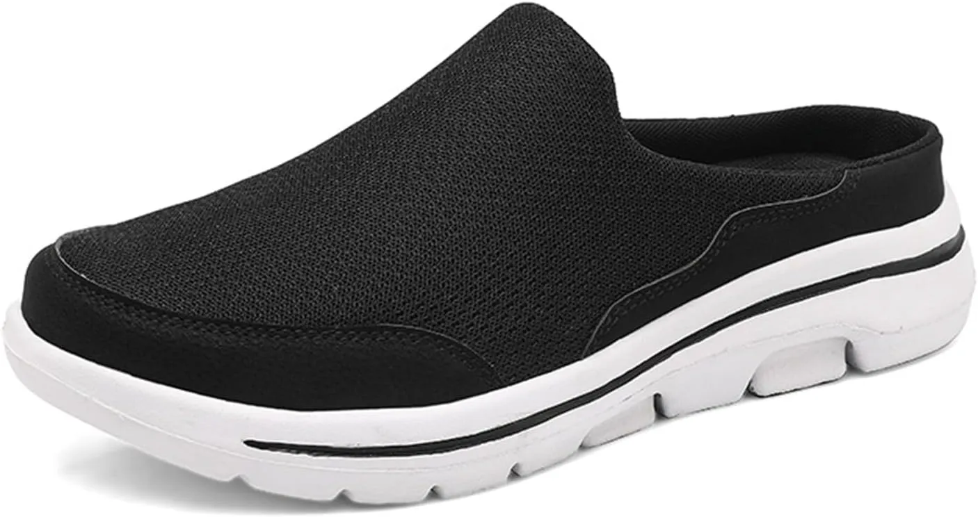 Slip On Clogs for Women Men Breathable Summer Orthotic Walking Slippers Casual Slip on Mesh Loafer Sneakers Lightweight Open Back Shoes Comfort Walking Sandal