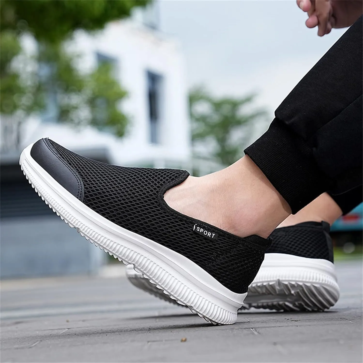 Slip On Shoes for Men - Casual Comfortable Athletic Tennis Walking Sneakers for Men with Memory Foam Mens Shoes