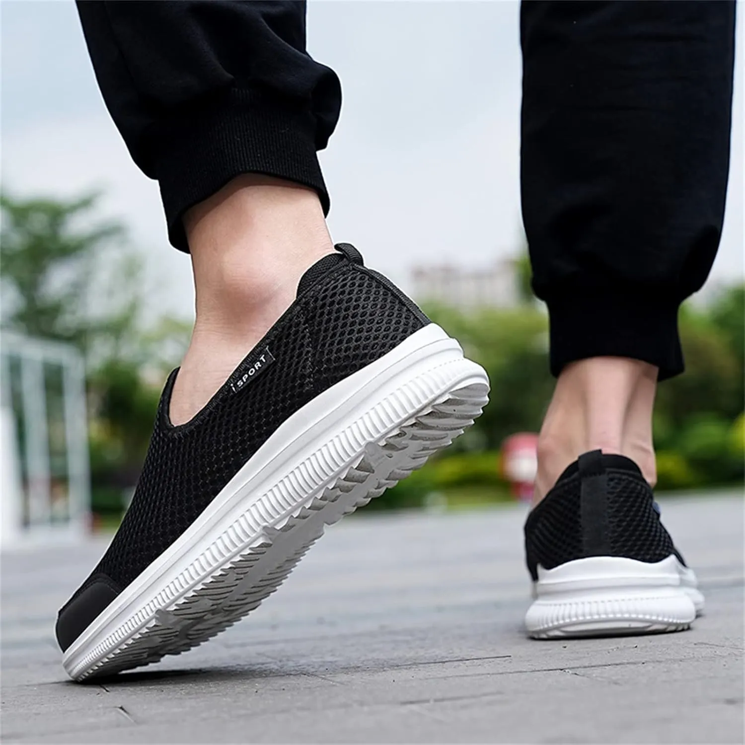 Slip On Shoes for Men - Casual Comfortable Athletic Tennis Walking Sneakers for Men with Memory Foam Mens Shoes