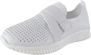 Sneakers for Women 2023 Running Wide Womens Non Slip Work Shoes Food Service Arch Support Casual Dress Shoes for Women Wide Width Womens White Fashion Sneakers High Top Slip On Sneakers Women Black