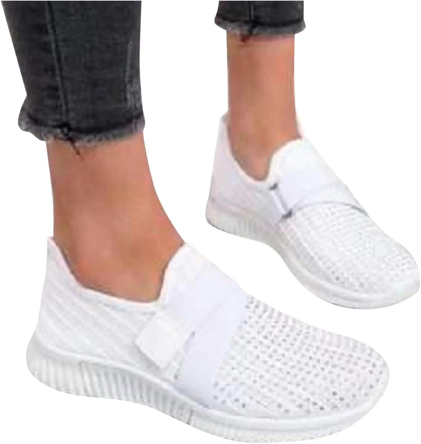 Sneakers for Women 2023 Running Wide Womens Non Slip Work Shoes Food Service Arch Support Casual Dress Shoes for Women Wide Width Womens White Fashion Sneakers High Top Slip On Sneakers Women Black