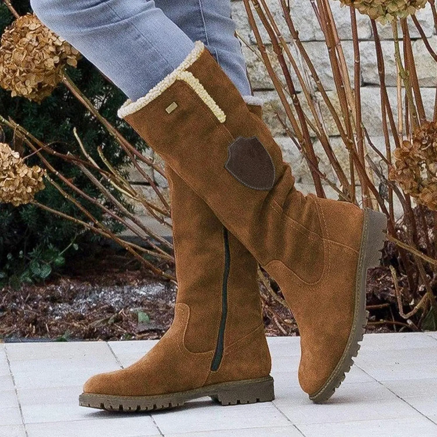 Snow Boots for Women Wide Width Snow Boots for Women Waterproof Size 11 Warm Winter Boots Women Brown Winter Boots for Women Leather Botas Negras Para Mujer Invierno
