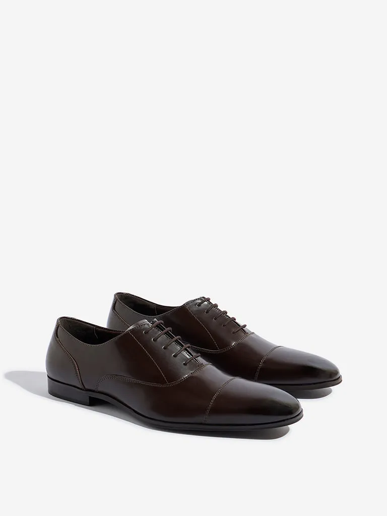 SOLEPLAY Brown Leather Oxford Shoes