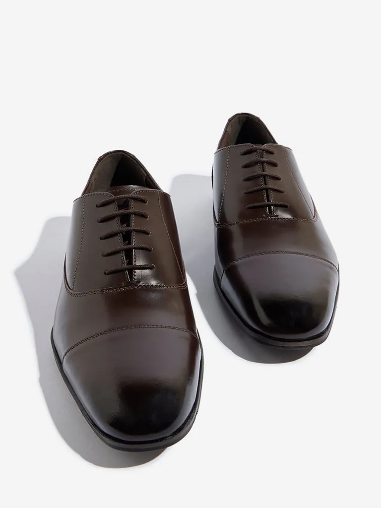 SOLEPLAY Brown Leather Oxford Shoes