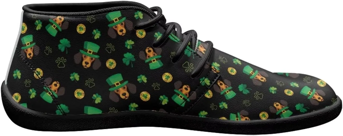 St. Patrick's Day Wide Toe Box Barefoot Shoes for Men Walking Sneaker Stylish Non Slip Zero Drop Sole Running Footwear