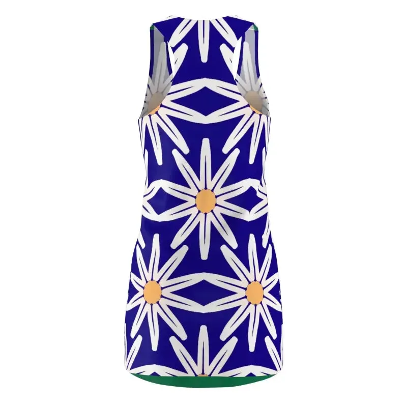 Standout White Flower Racerback Dress
