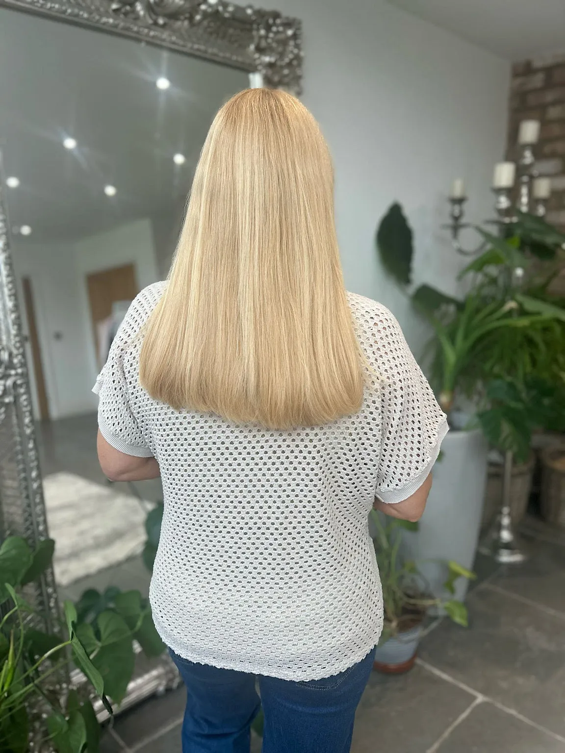 Stone Multi Hole Knit Top Robyn
