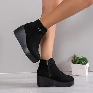Stylish and comfy zipup ankle boots for women