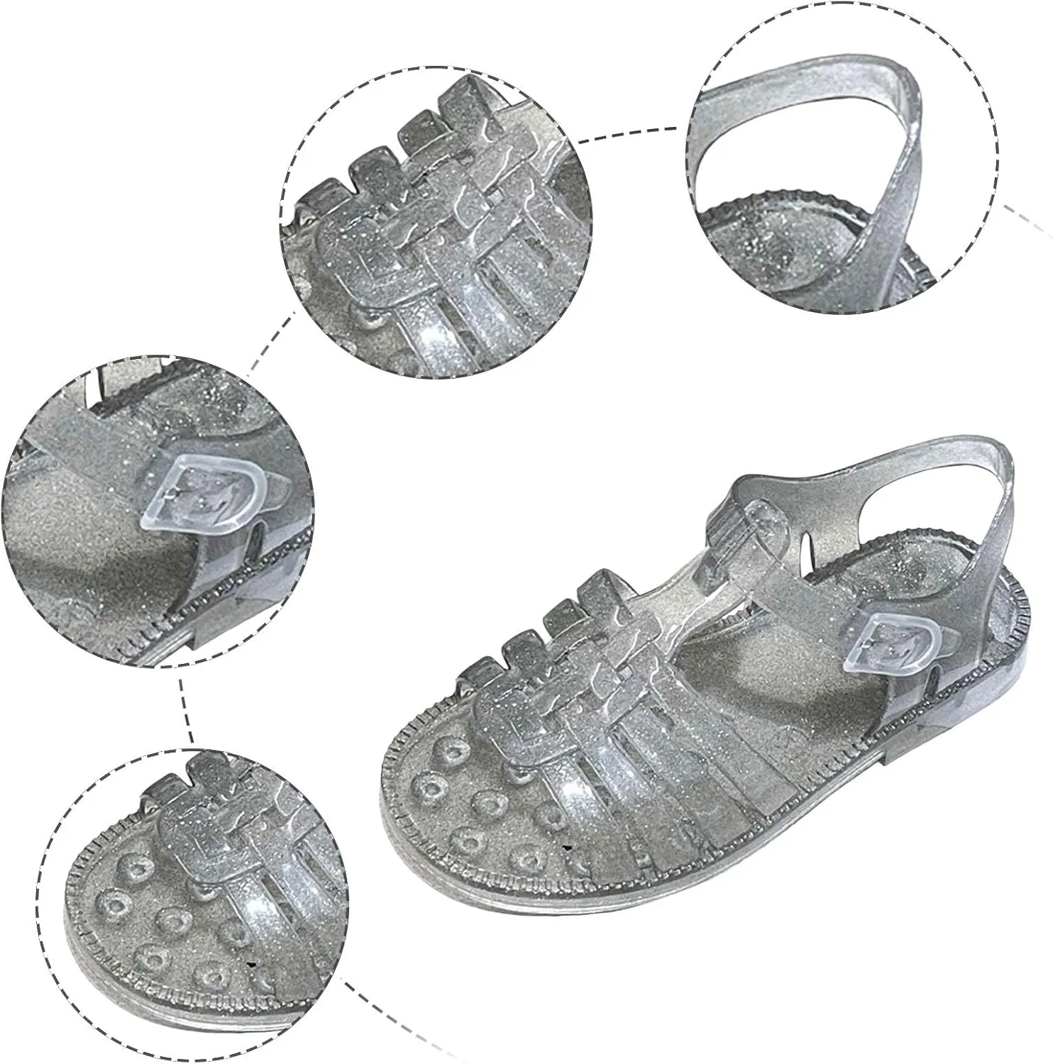 Summer Girls Sandals Jelly Cloth Flower Fashion Children Open Toe Beach Shoes Size 2 Girls Toddlers Sandals for