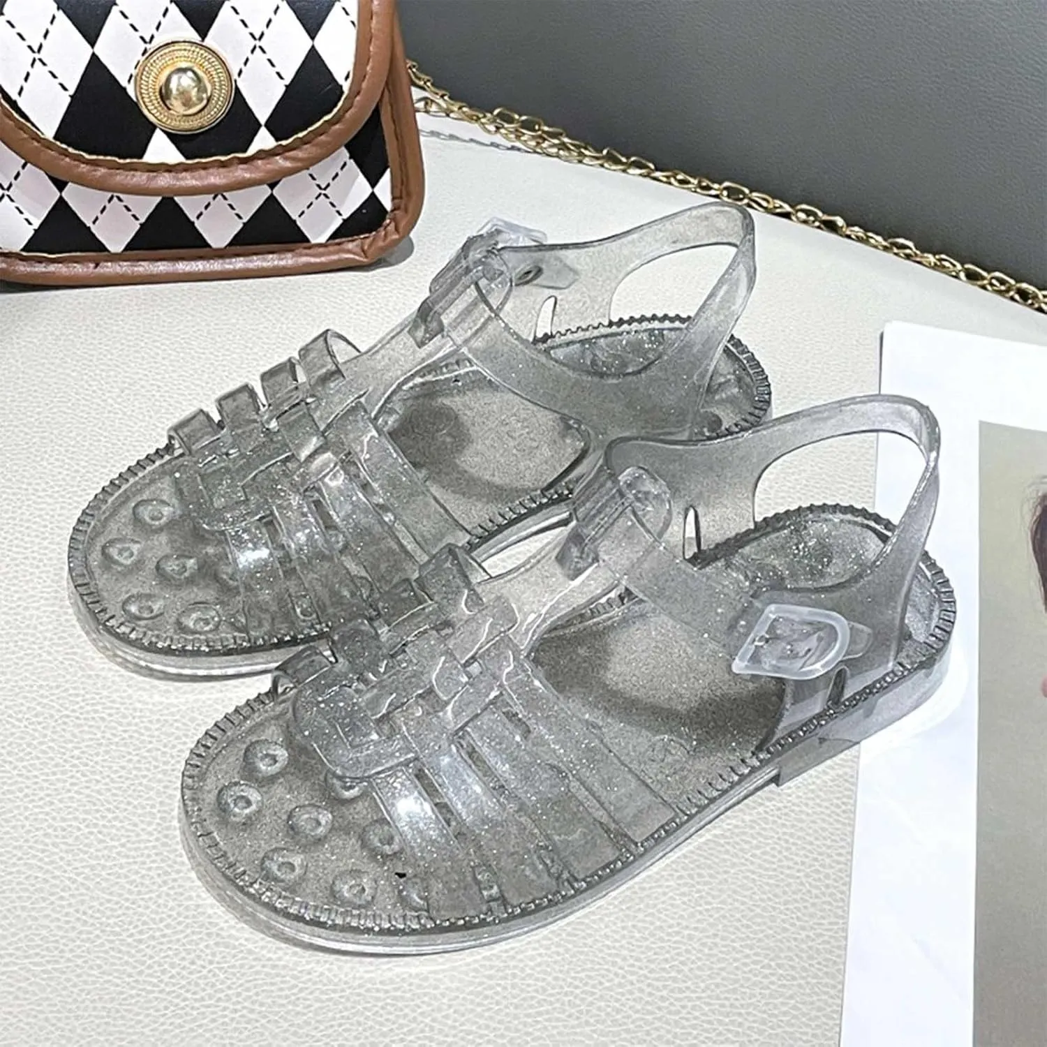Summer Girls Sandals Jelly Cloth Flower Fashion Children Open Toe Beach Shoes Size 2 Girls Toddlers Sandals for