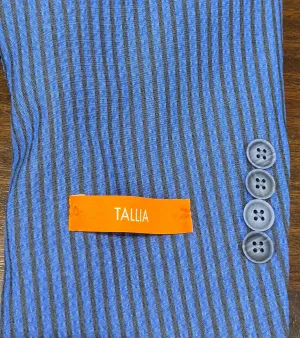 Tallia Slim Fit Periwinkle/Black Seersucker Jacket