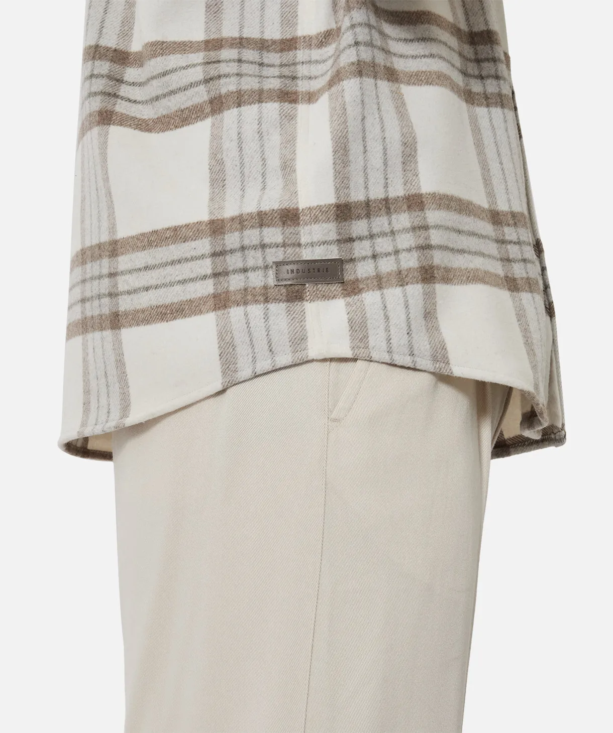 The Derby L/s Shirt - Taupe Tweed