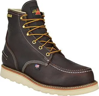 Thorogood 6" Briar Steel Moc Toe Waterproof Lace Up Wedge Work Boots 804-3600