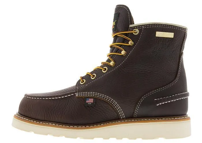 Thorogood 6" Briar Steel Moc Toe Waterproof Lace Up Wedge Work Boots 804-3600
